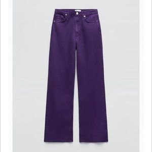 Zara Purple Jeans Size 4